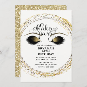 Party för skönhet för silver- & inbjudningar