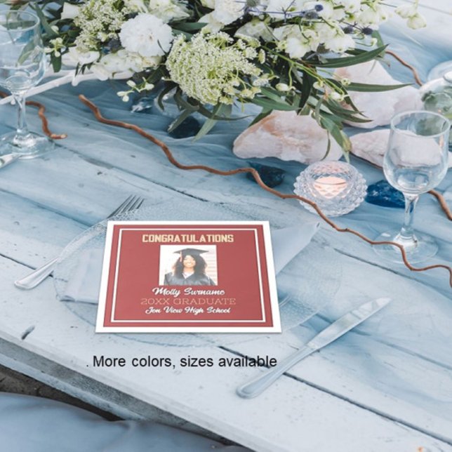 Party Foto Studenten Napkin Pappersservett (Skapare uppladdad)