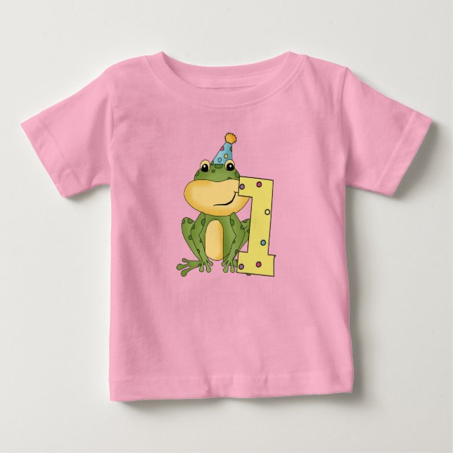 Party Frog 1:a födelsedag T-shirts och gåvor (Framsida)