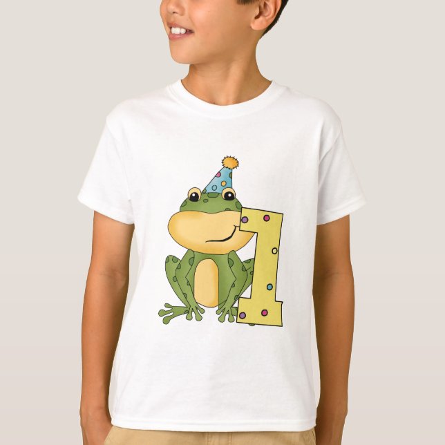 Party Frog 1:a födelsedag T-shirts och gåvor (Framsida)