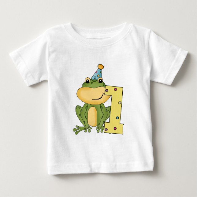 Party Frog 1:a födelsedag T-shirts och gåvor (Framsida)
