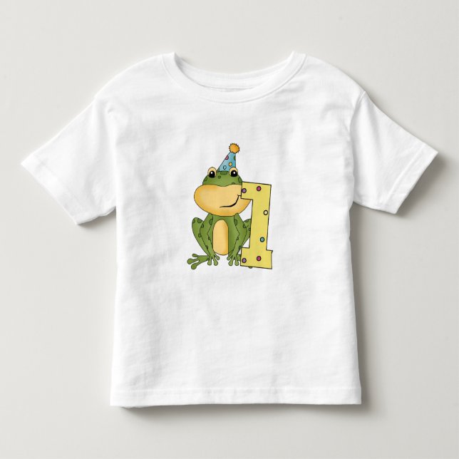 Party Frog 1:a födelsedag T-shirts och gåvor (Framsida)