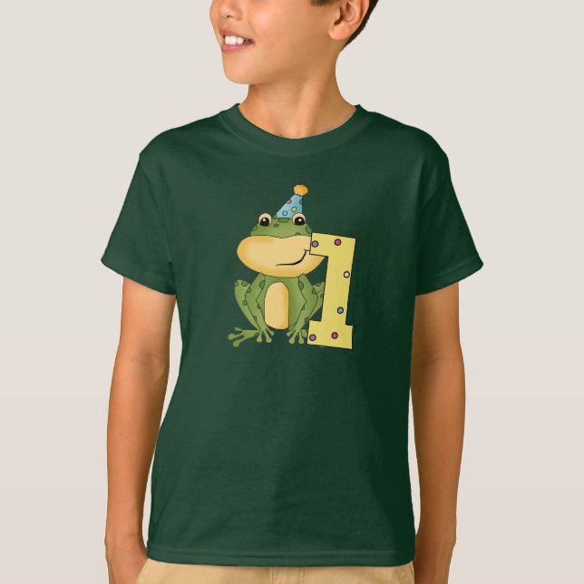 Party Frog 1:a födelsedag T-shirts och gåvor (Framsida)