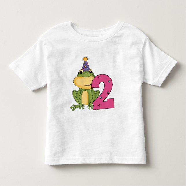 Party Frog 2:a födelsedag T-shirts och gåvor (Framsida)