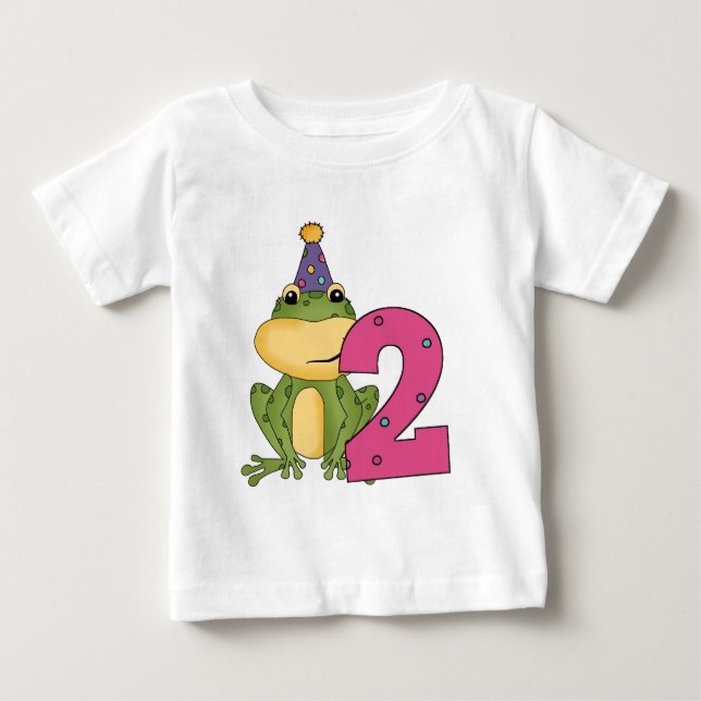 Party Frog 2:a födelsedag T-shirts och gåvor (Framsida)
