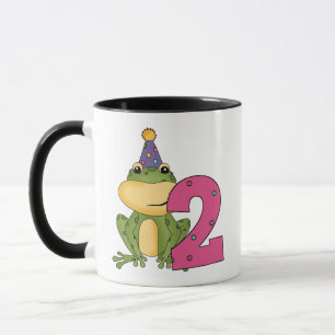 Party Frog 2:a födelsedag T-shirts och gåvor Mugg