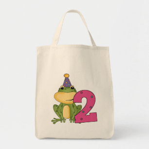 Party Frog 2:a födelsedag T-shirts och gåvor Tygkasse