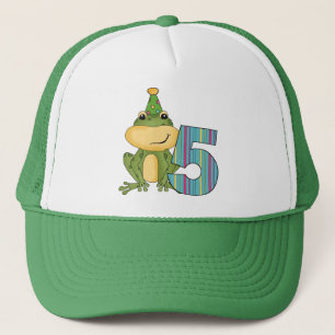 Party Frog 5:e födelsedag T-shirts och gåvor Truckerkeps
