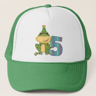 Party Frog 5:e födelsedag T-shirts och gåvor Truckerkeps