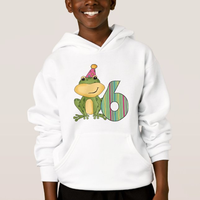 Party Frog 6e Birthday T-shirts and Gifts (Framsida)