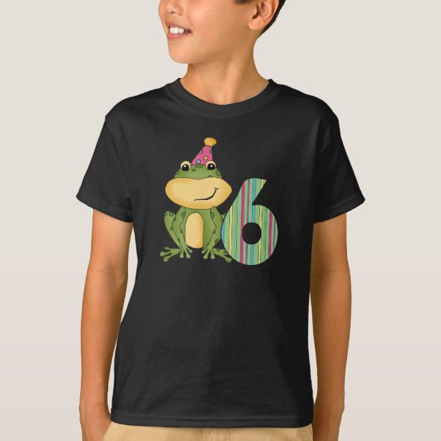 Party Frog 6e Birthday T-shirts and Gifts (Framsida)