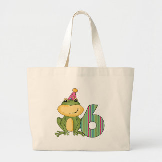 Party Frog 6e Birthday T-shirts and Gifts Jumbo Tygkasse