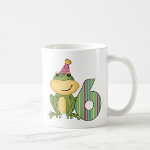 Party Frog 6e Birthday T-shirts and Gifts Kaffemugg