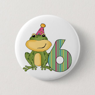 Party Frog 6e Birthday T-shirts and Gifts Knapp
