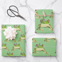 Party Frog inslagning papper