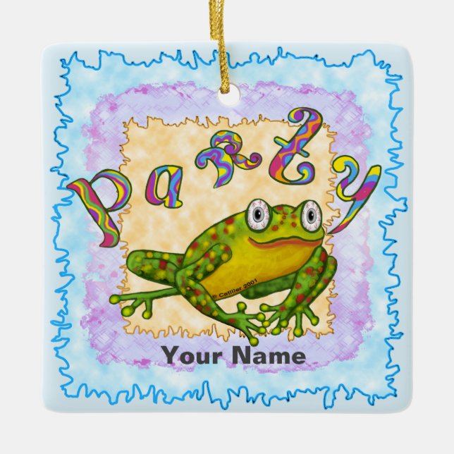 Party Frog Julgransprydnad Keramik (Framsida)
