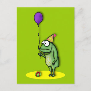 Party Frog Vykort
