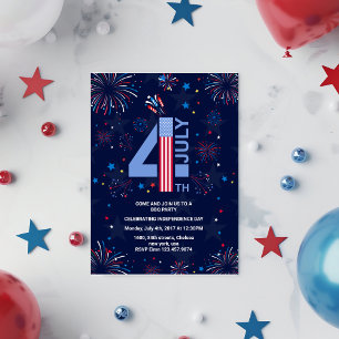 party fyrverkerier i independence day 4 juli inbjudningar