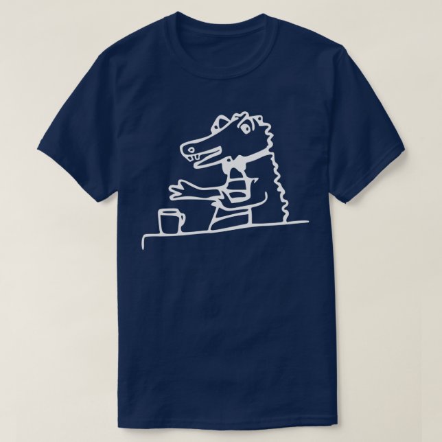 Party Gator White T Shirt (Design framsida)