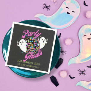 Party Ghouls Retro Halloween Spöken Pappersservett