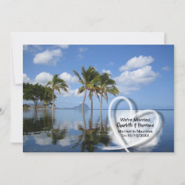 Party gift efter bröllop i Mauritius Inbjudningar
