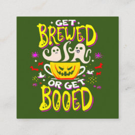 Party Gift för den berömda Halloween-kaffedådaren Fyrkantigt Visitkort