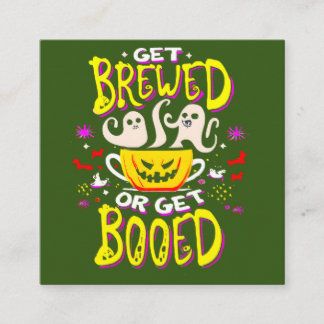 Party Gift för den berömda Halloween-kaffedådaren Fyrkantigt Visitkort