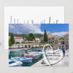 Party gift i Kroatien efter bröllopsmottagningen Inbjudningar