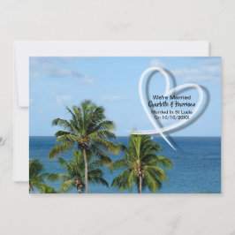 Party gift i St Lucia efter bröllop Inbjudningar