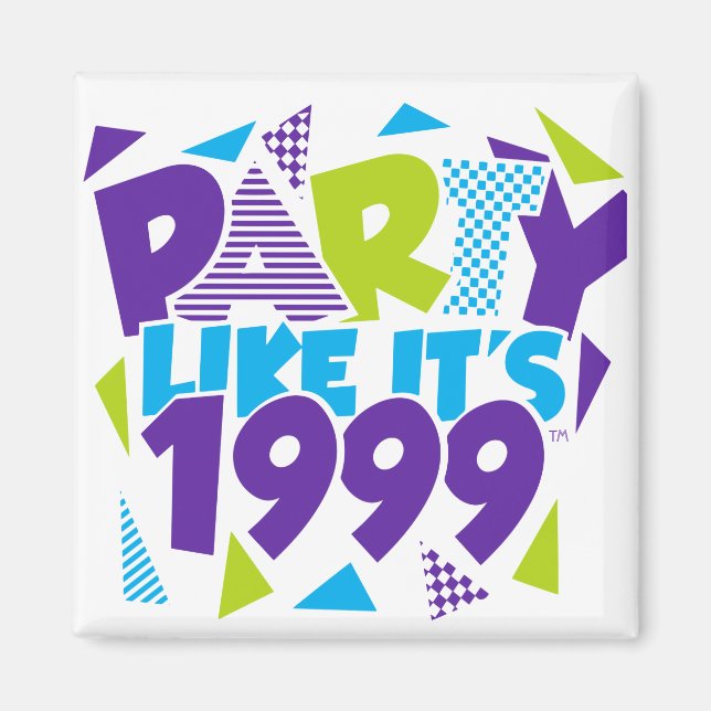 Party gillar 1999®™ Magnet - Design 01 (Framsidan)