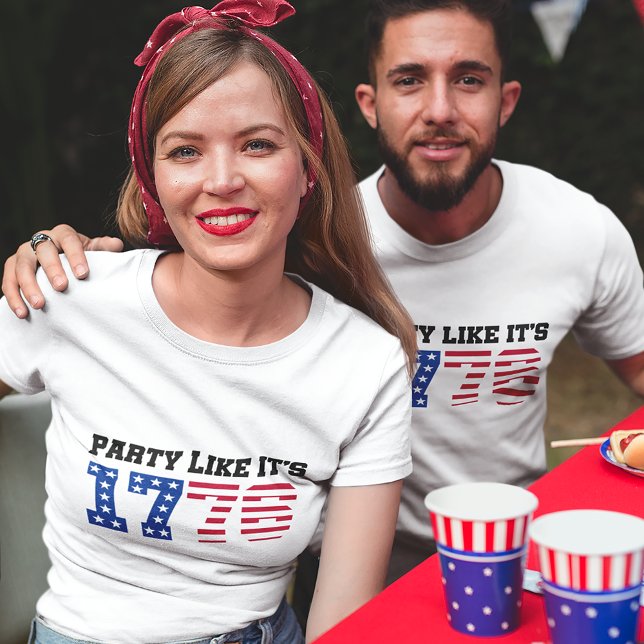 Party gillar att det är 1776 amerikanska Unisex 4  T Shirt (Skapare uppladdad)