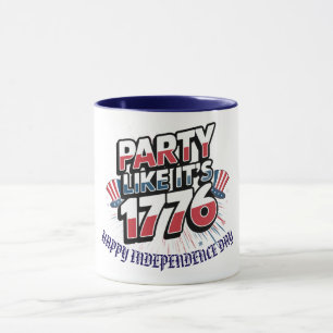 "Party gillar att det är 1776" Patriotic Celeb Anp Mugg