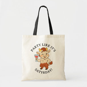 Party gillar dess Satyrday Cute Vin Satyr Mytholog Tygkasse
