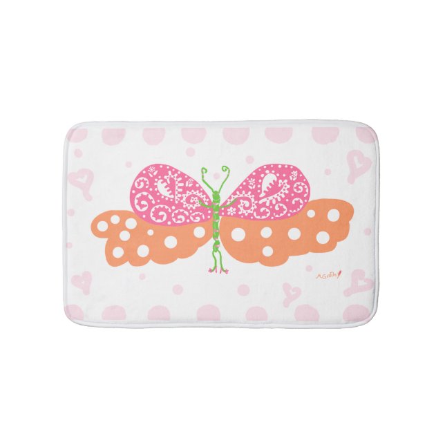 Party Girl Butterfly bathmat Badrumsmatta (Framsidan)
