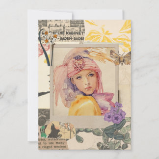 Party  girls cards art deco julkort