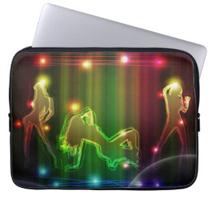 Party Girls Modern Trendig Neon Ljus Laptop Fodral