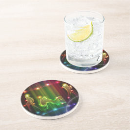 Party Girls Modern Trendig Neon Ljus Underlägg