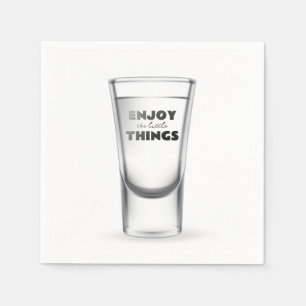 Party-glas med text pappersservett