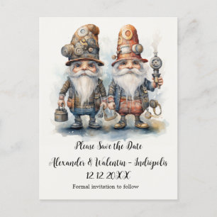 Party Gnomes Spara datum Vykort