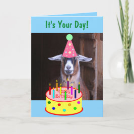 Party Goat Fånig Birthday Kort