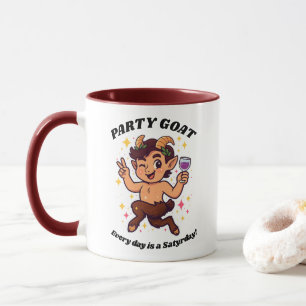 Party Goat: "Varje dag är en satyrdag" Mugg