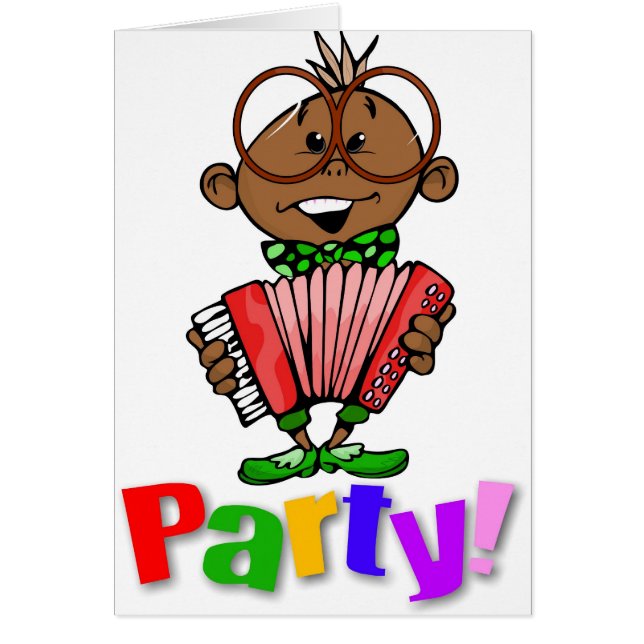 Party! Hälsningskort (Framsidan)