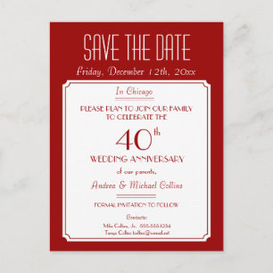 Party, händelse eller återförening Spara datumet i Meddelande Vykort
