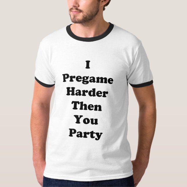 Party hårt t-shirt (Framsida)