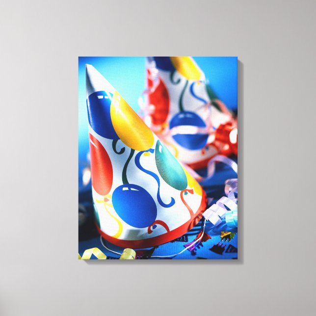 Party Hats Canvastryck (Framsida)