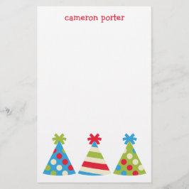 Party Hats Personlig Stationery