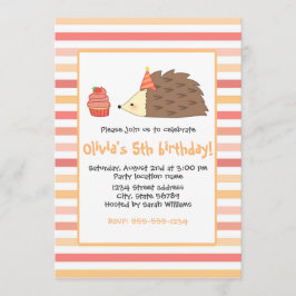 Party Hedgehog och Cupcoa Inbjudningar