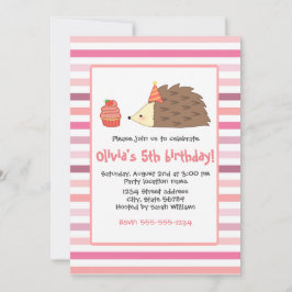 Party Hedgehog och Cupcoa Inbjudningar