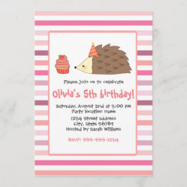 Party Hedgehog och Cupcoa Inbjudningar