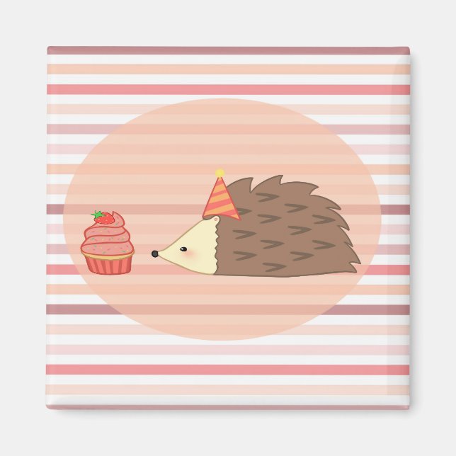 Party Hedgehog och Cupcoa Magnet (Framsidan)